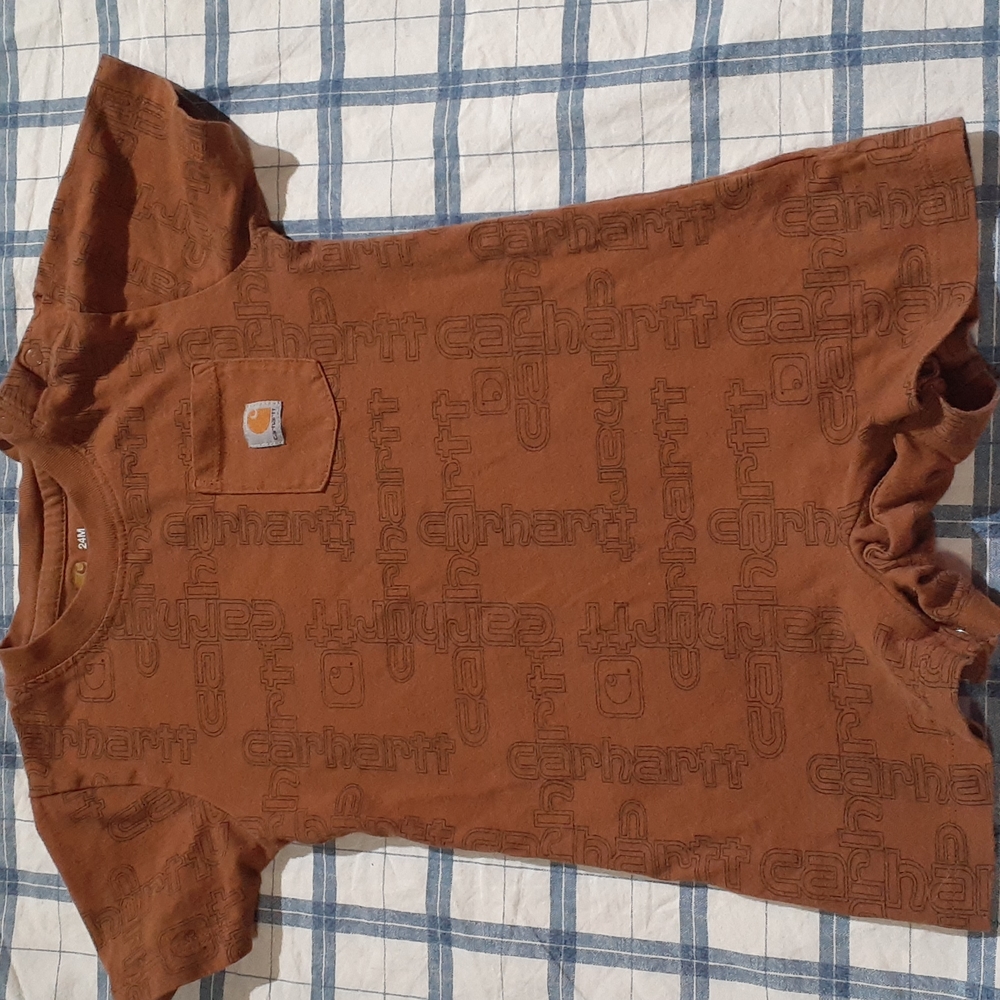 Carhartt onesie 24mos rusty brown